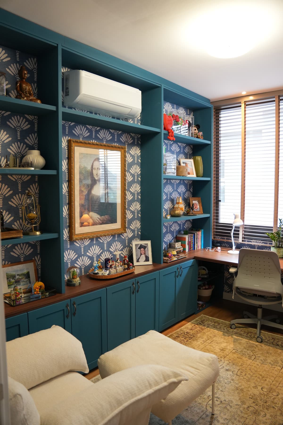 Home office azul-petróleo – imagem 1