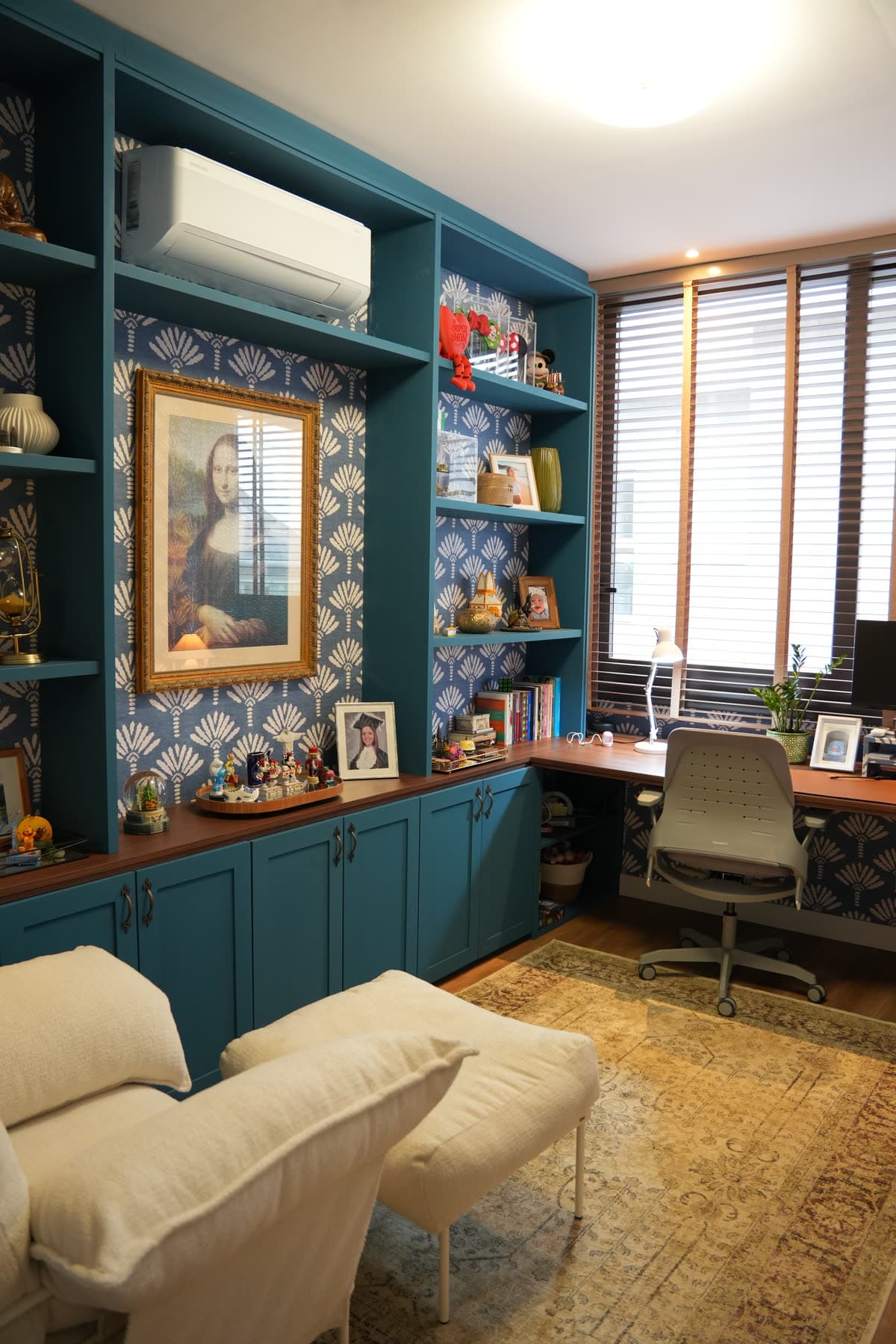 Home office azul-petróleo – imagem 2